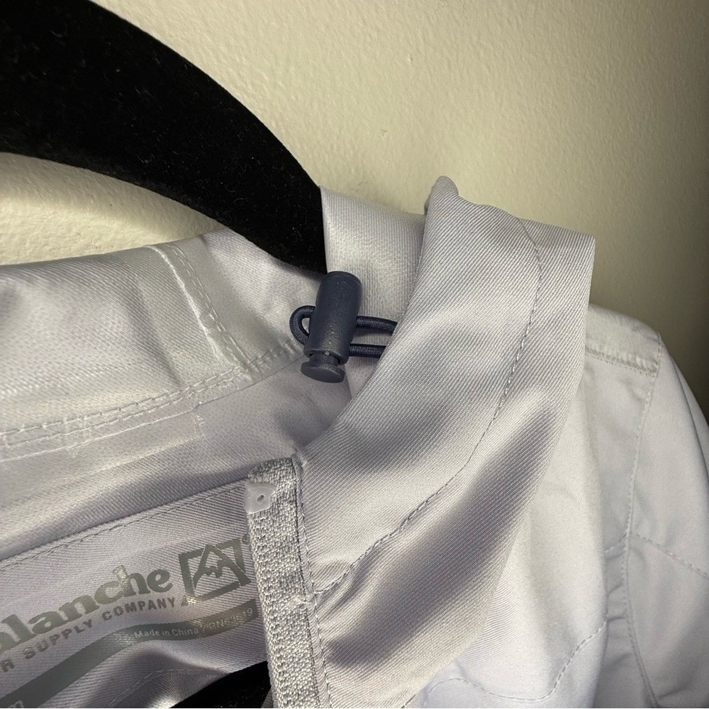 Avalanche Outdoor Supply Co Womens Medium Gray Full Zip Hooded Weather Jacket - Picture 6 of 13
